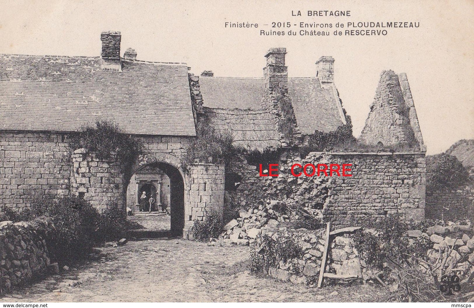 Lampaul Ploudalmezeau Ruines Du Chateau De Rosservo Manoir Mtil - Ploudalmézeau