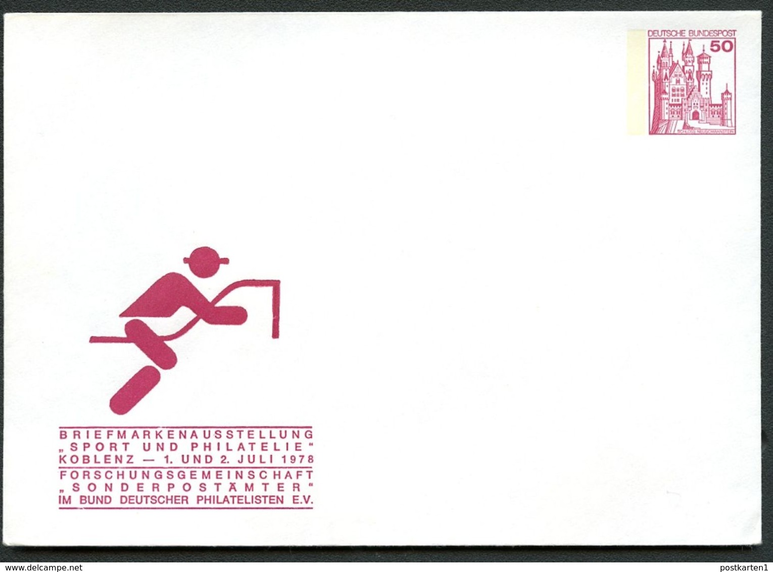 Bund PU112 D2/020 Privat-Umschlag REITSPORT Koblenz 1978 - Private Covers - Mint