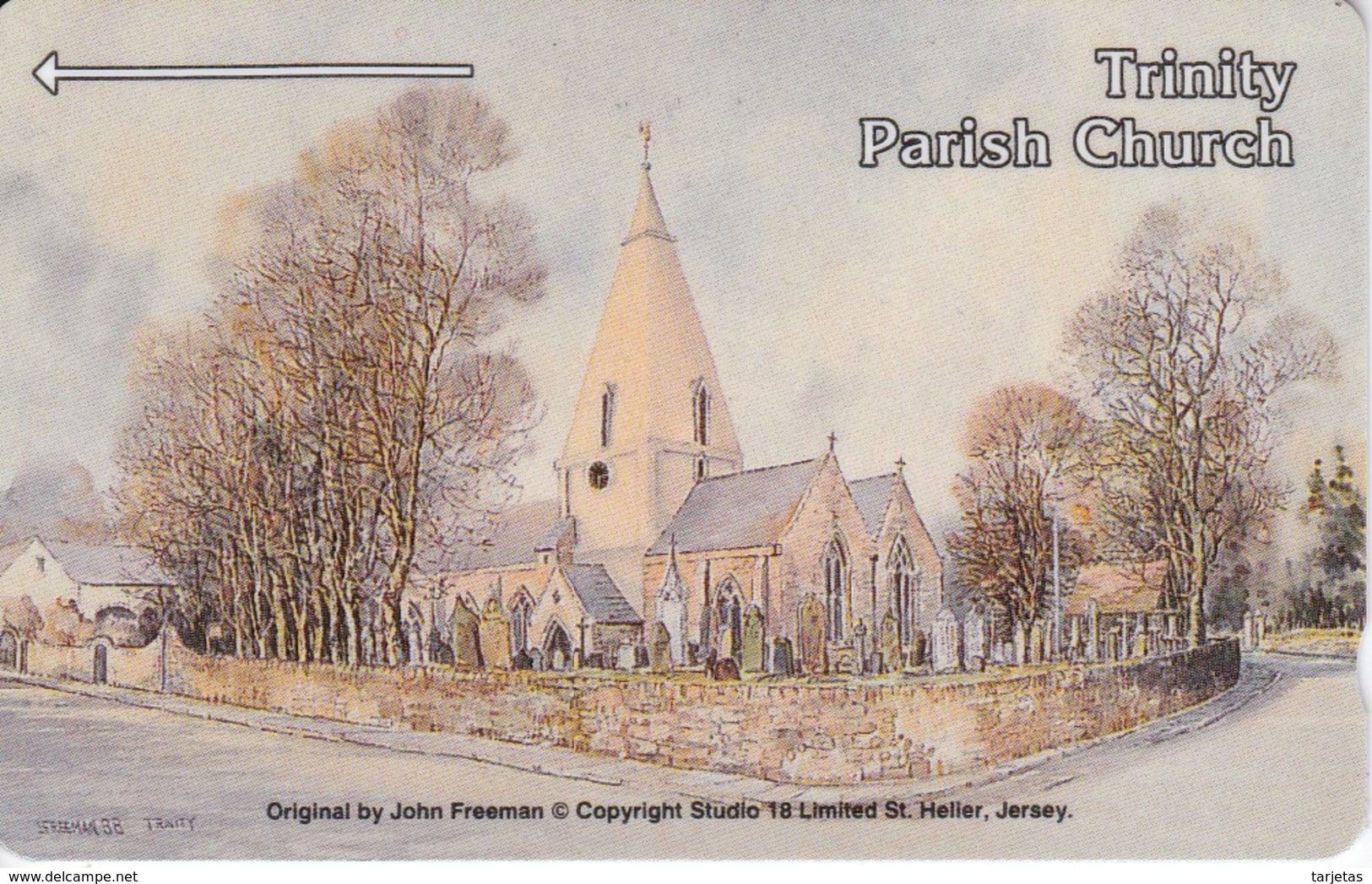 JER26 TARJETA DE JERSEY DE TRINITY PARISH CHURCH (5 JERL) - [ 7] Jersey Y Guernsey