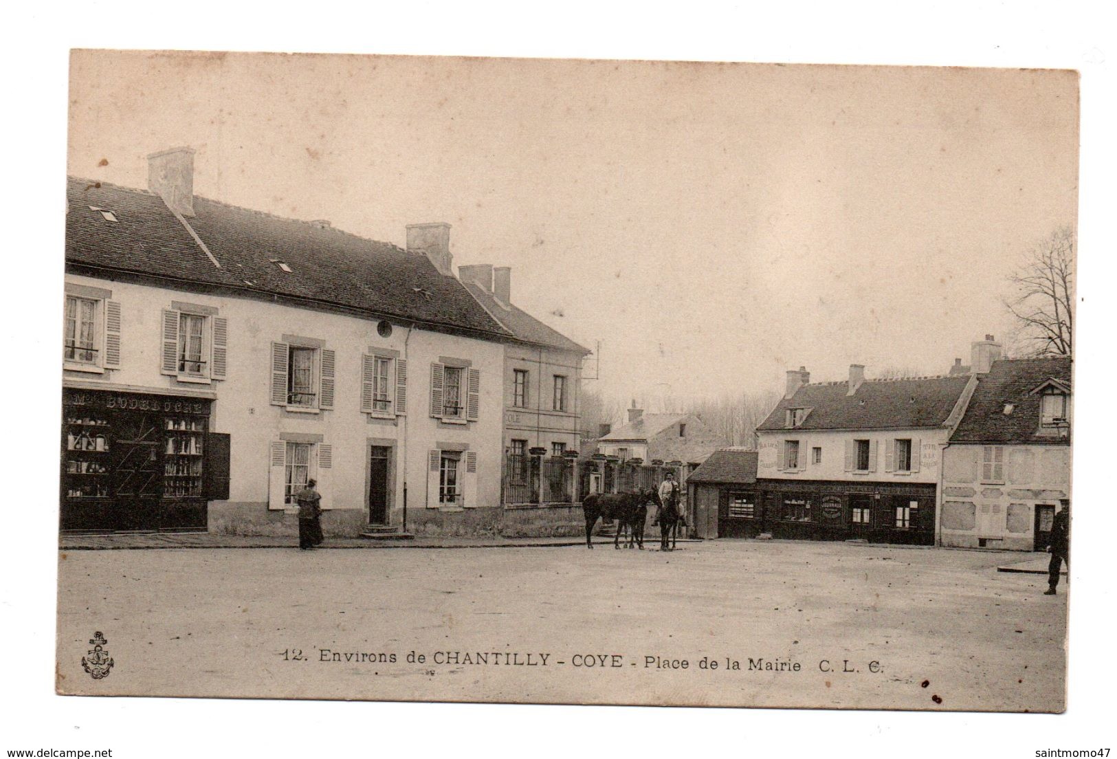 60 - ENVIRONS DE CHANTILLY . COYE . PLACE DE LA MAIRIE . CHOCOLAT LOUIT - Réf. N°7839 - - Andere & Zonder Classificatie