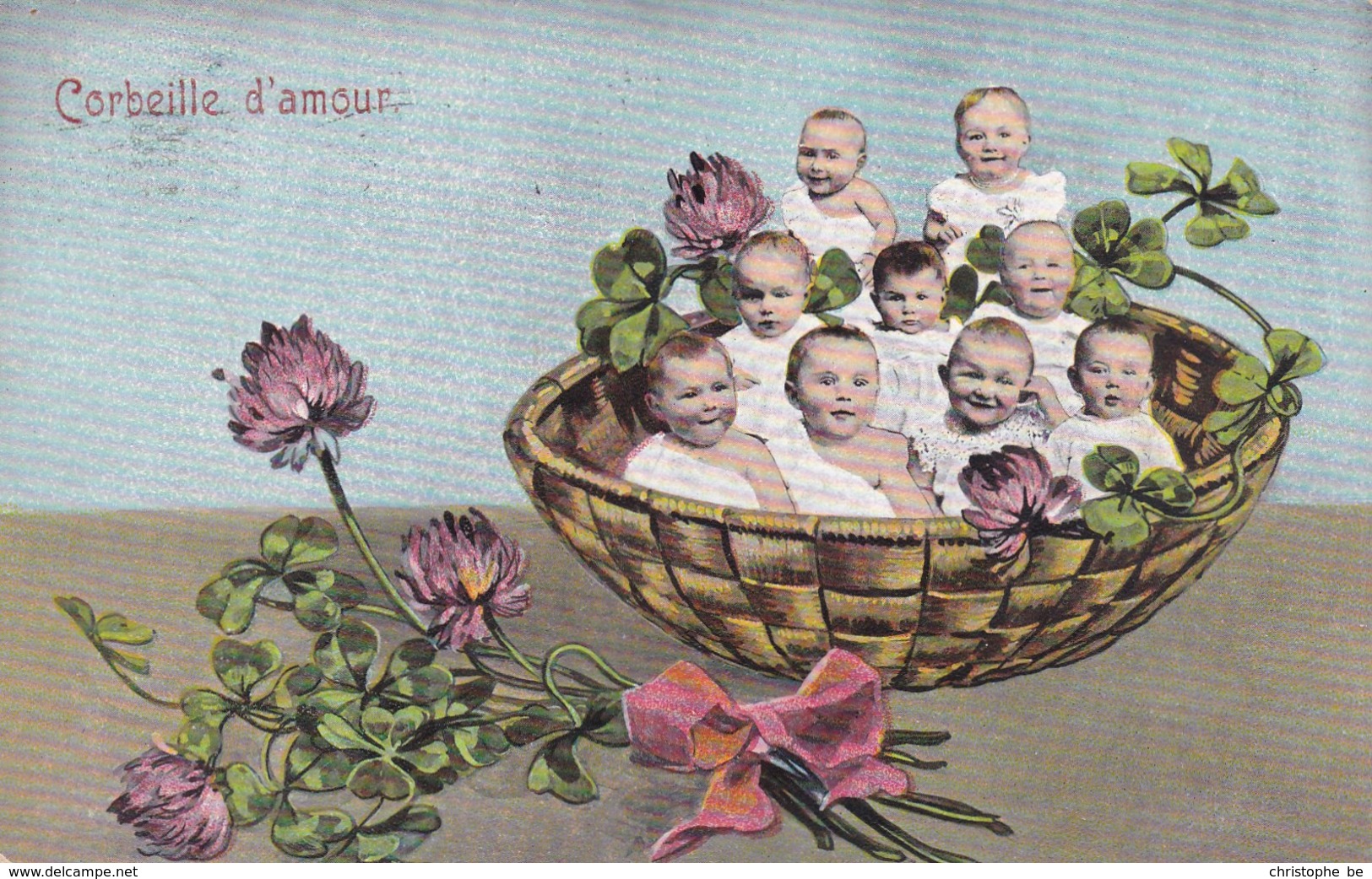 Humour Fantasy, Baby's "corbeille D'amour", Bébés (pk45000) - Cartes Humoristiques