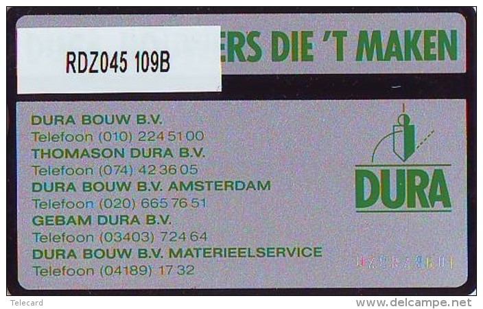 Telefoonkaart  LANDIS&amp;GYR NEDERLAND * RDZ.045 109B * DURA * Pays Bas Niederlande PRIVATE  ONGEBRUIKT * MINT - Privé