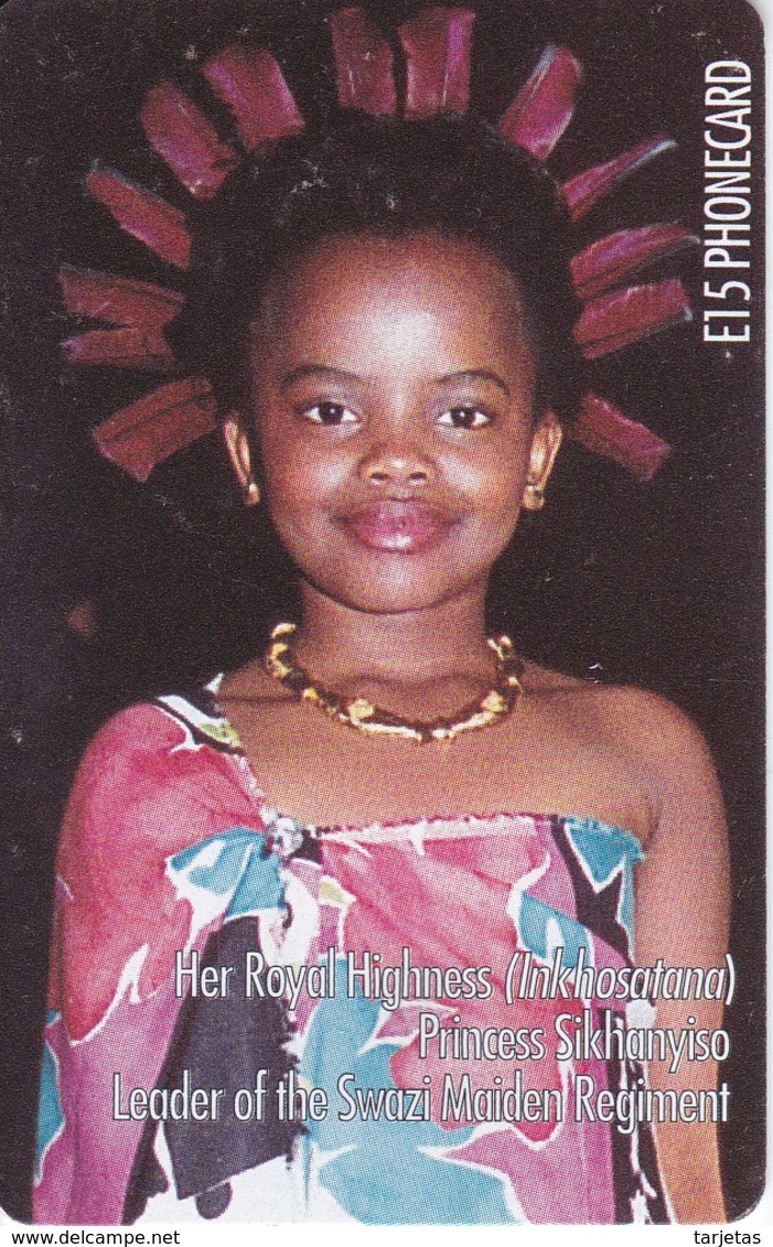 TARJETA DE SWAZILAND DE LA PRINCESA SIKHANYISO - Swaziland