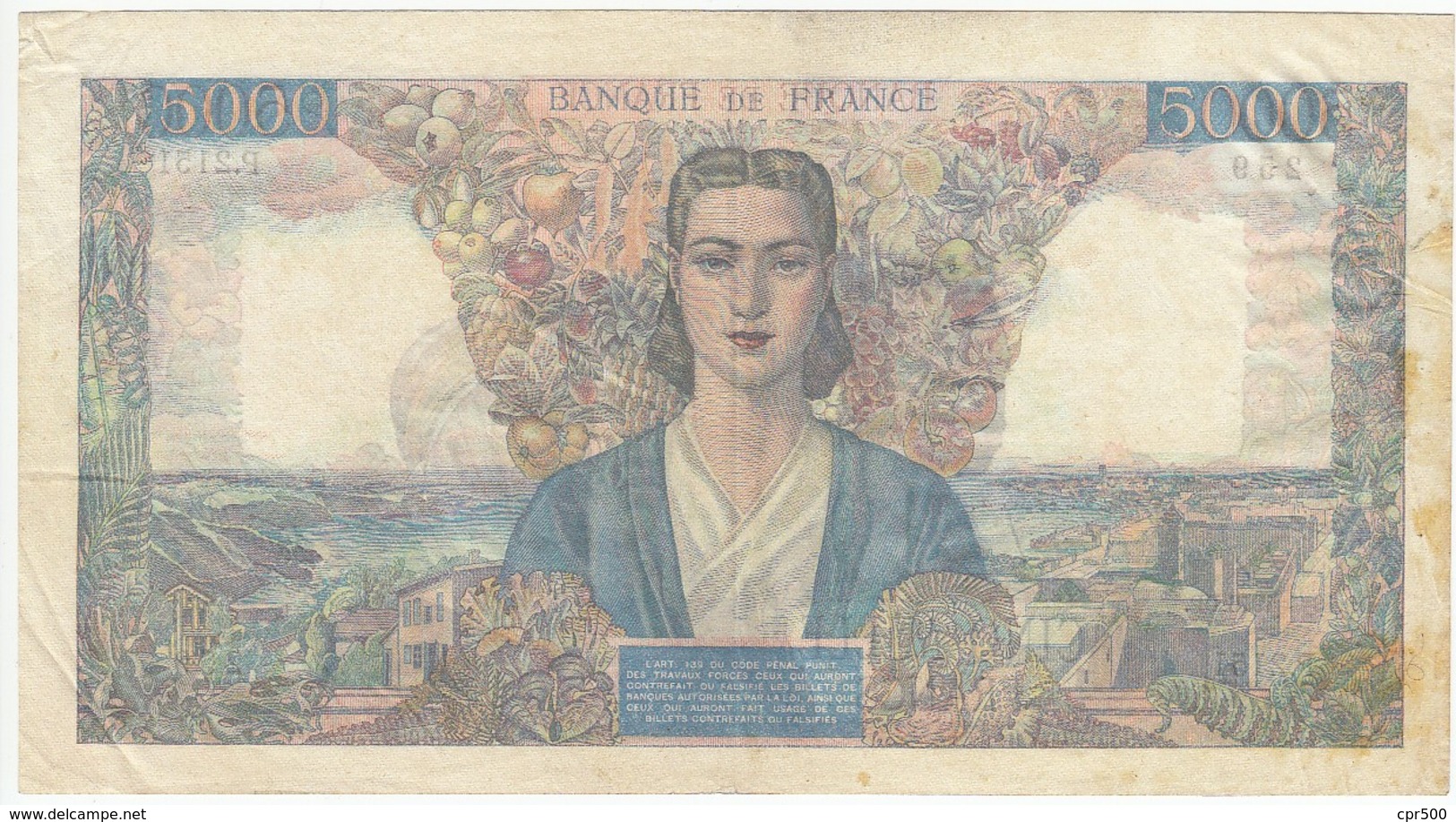 5000 F Empire Français, Type 1942, F47.52, P103, 18/04/1946, P.2151, TB- - 5 000 F 1942-1947 ''Empire Français''