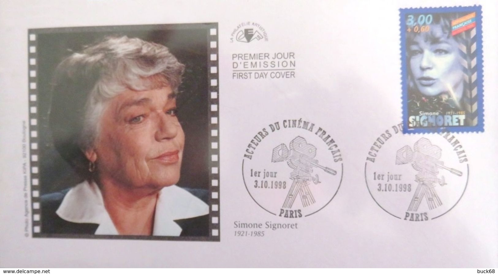 FRANCE 3188 FDC Premier Jour Acteur Cinéma Français : Simone Signoret - 1990-1999