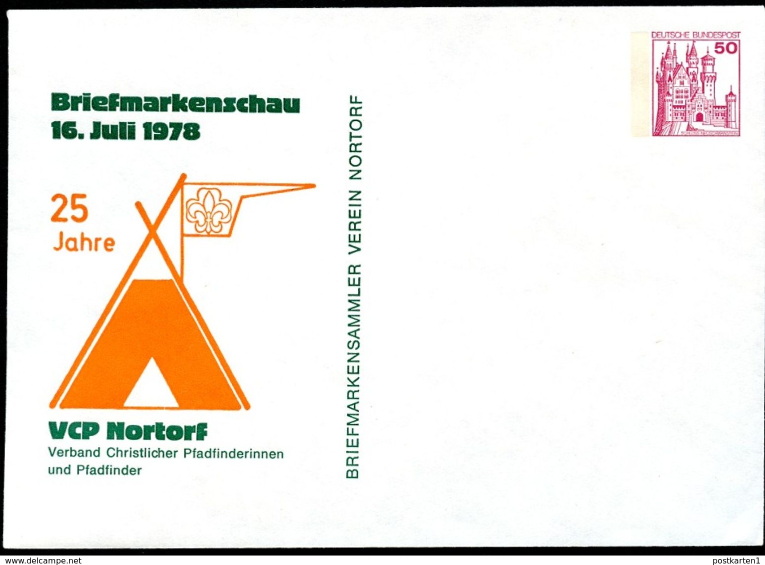 Bund PU112 D2/031a Privat-Umschlag PFADFINDER NORTORF 1978 - Enveloppes Privées - Neuves