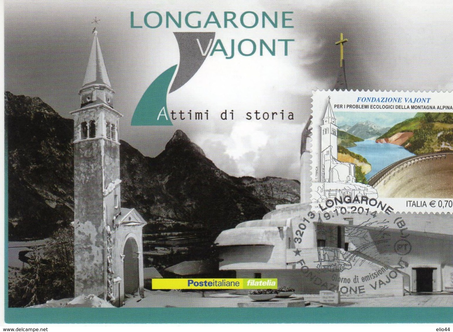 Francobolli - Longarone (BL) -2014  VAJONT  Attimi Di Storia - - FDC