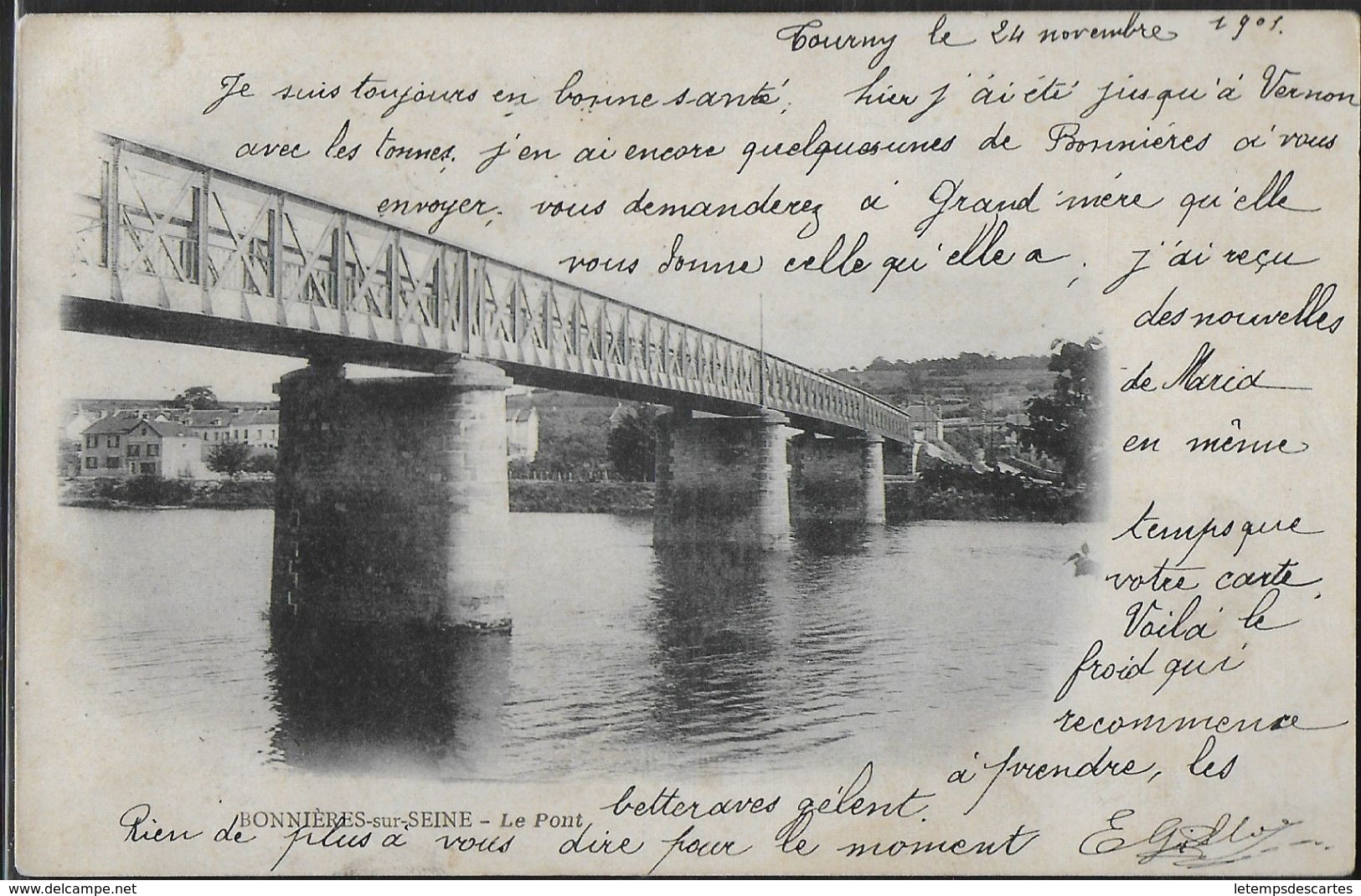 CPA 78 - Bonnières-sur-Seine, Le Pont - Bonnieres Sur Seine