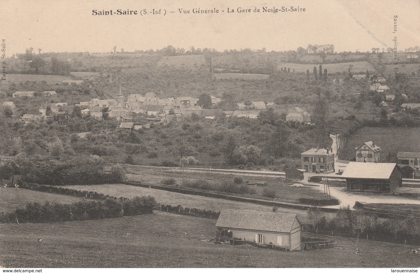 76 - SAINT SAIRE - Vue Générale - La Gare De Nesle St Saire - Autres & Non Classés