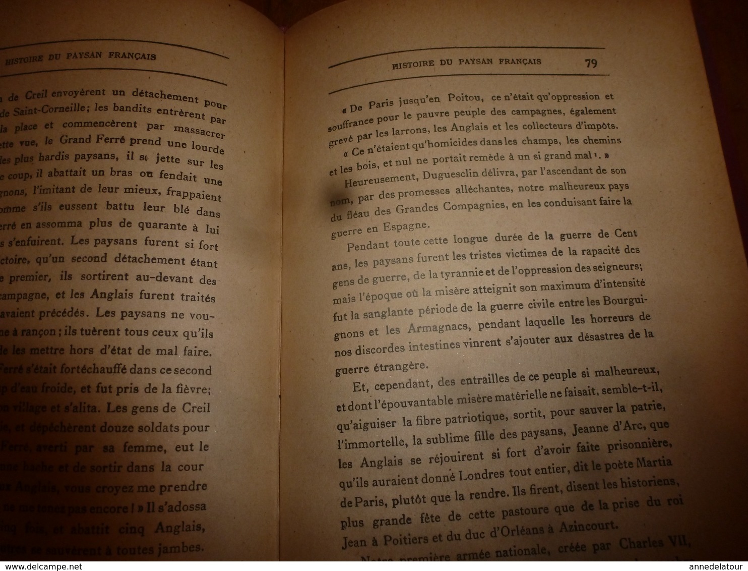 1926 HISTOIRE DU PAYSAN FRANÇAIS----> (  à travers les âges), par J. Gobé, illustré par J. Lacroix