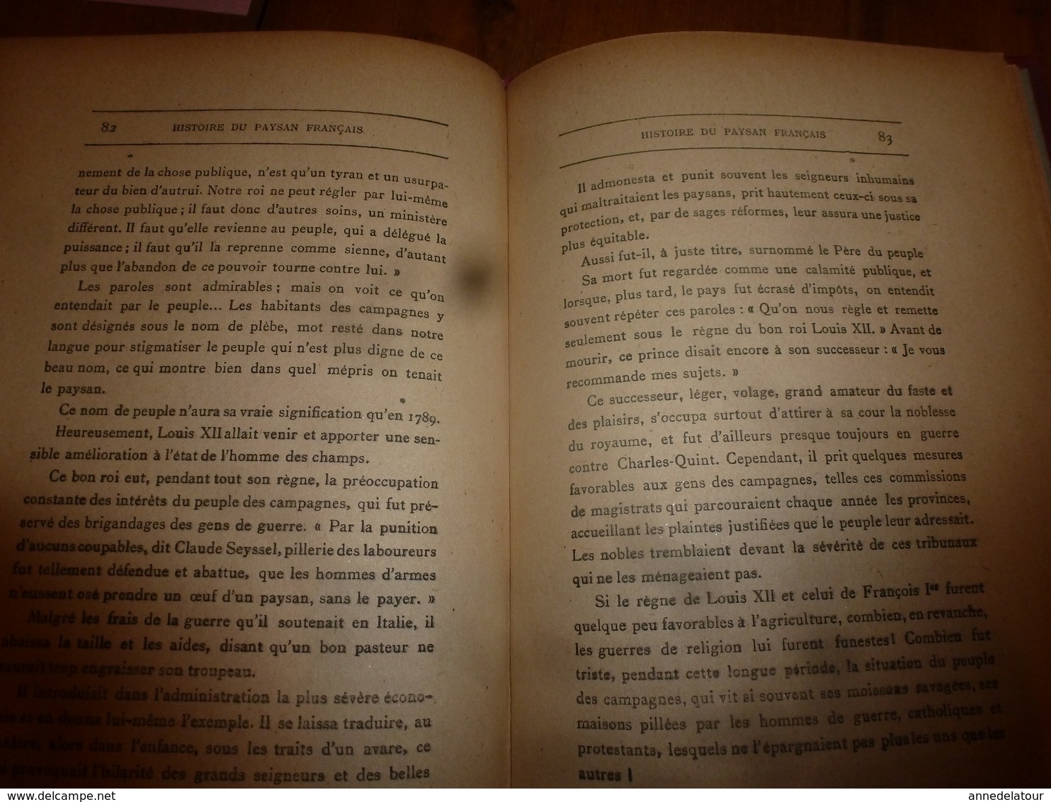 1926 HISTOIRE DU PAYSAN FRANÇAIS----> (  à travers les âges), par J. Gobé, illustré par J. Lacroix