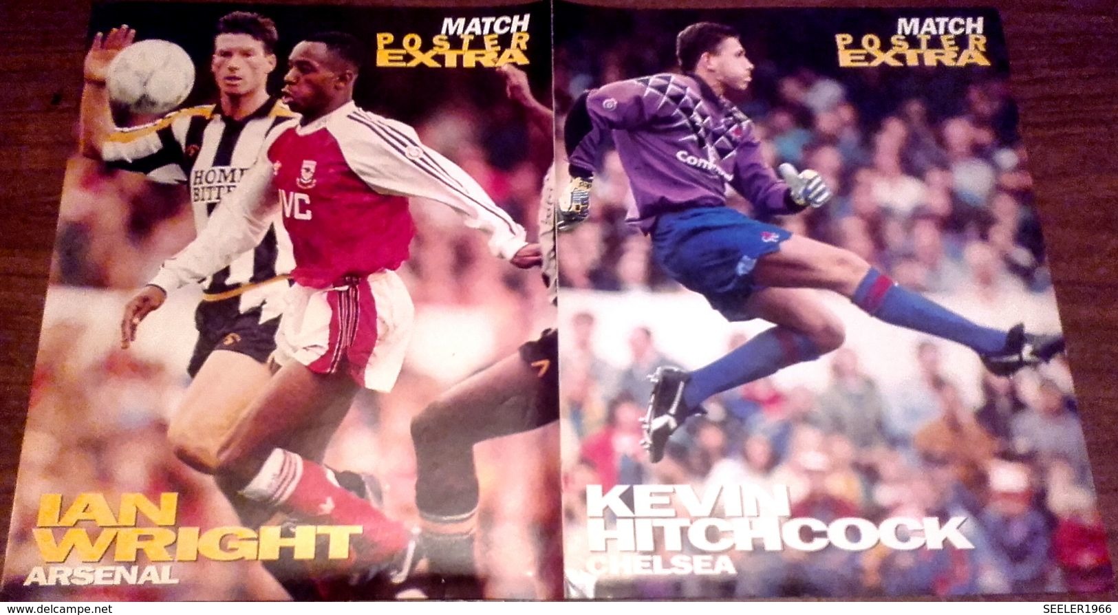 POSTER -   Paul WALSH / Ian WRIGHT - Kevin HITCHCOCK  (ENGLAND). - Books