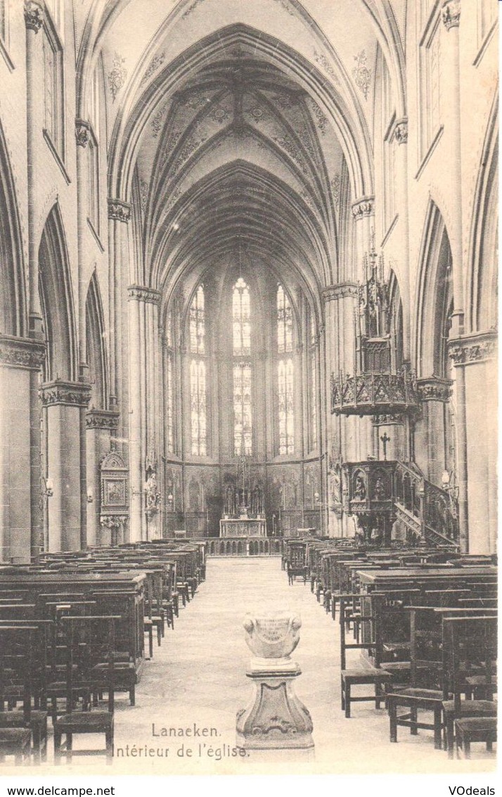 Lanaken - Lanaeken - CPA - Intérieur De L'église - Lanaken