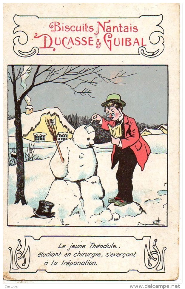 Illustrateur Benjamin RABIER Publicité Pour Le Biscuit Nantais Ducasse &amp; Guibal - Rabier, B.