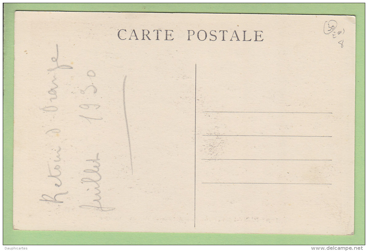 PONT SAINT ESPRIT : Arrivée Au Port Du Canigou, Retour D'Orange 30 Juillet 1930. Dragueuse. 2 Scans. - Pont-Saint-Esprit