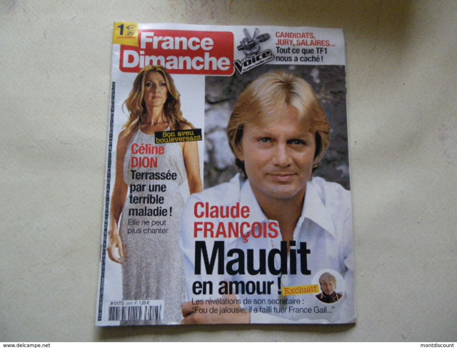 CELINE DION CLAUDE FRANCOIS Claude François VOIR PHOTO... ANCIEN MAGAZINE...REGARDEZ MES VENTES ! J'EN AI D'AUTRES - Tijdschriften & Catalogi