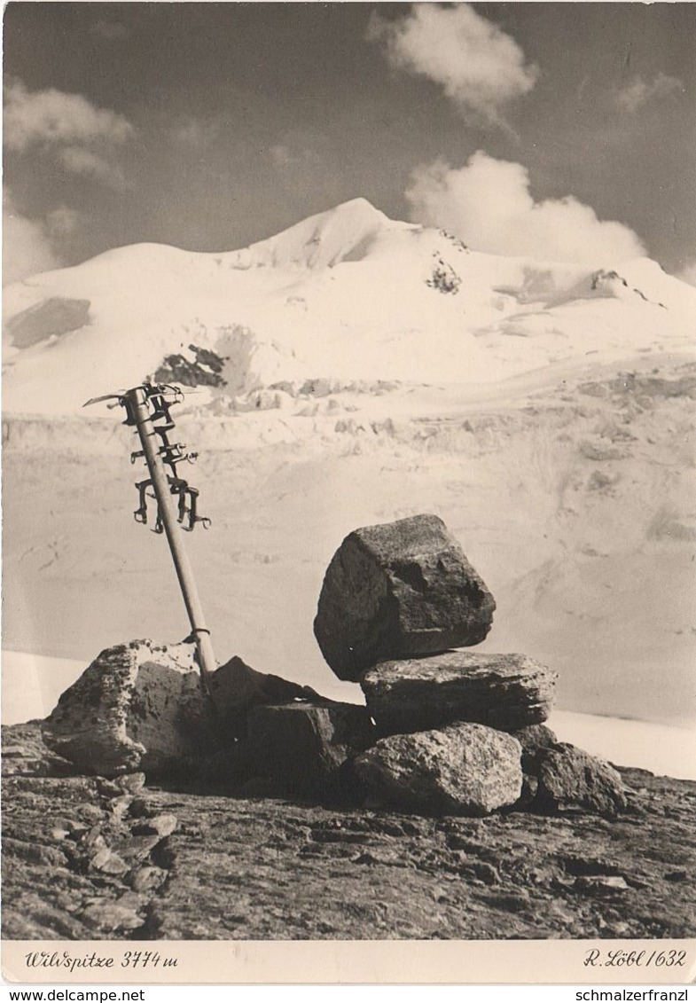 AK Wildspitz Wildspitze A Vernagthütte Würzburger Haus Hütte Gletscher Ferner A Vent Sölden Obergurgl Mandarfen Löbl - Sölden