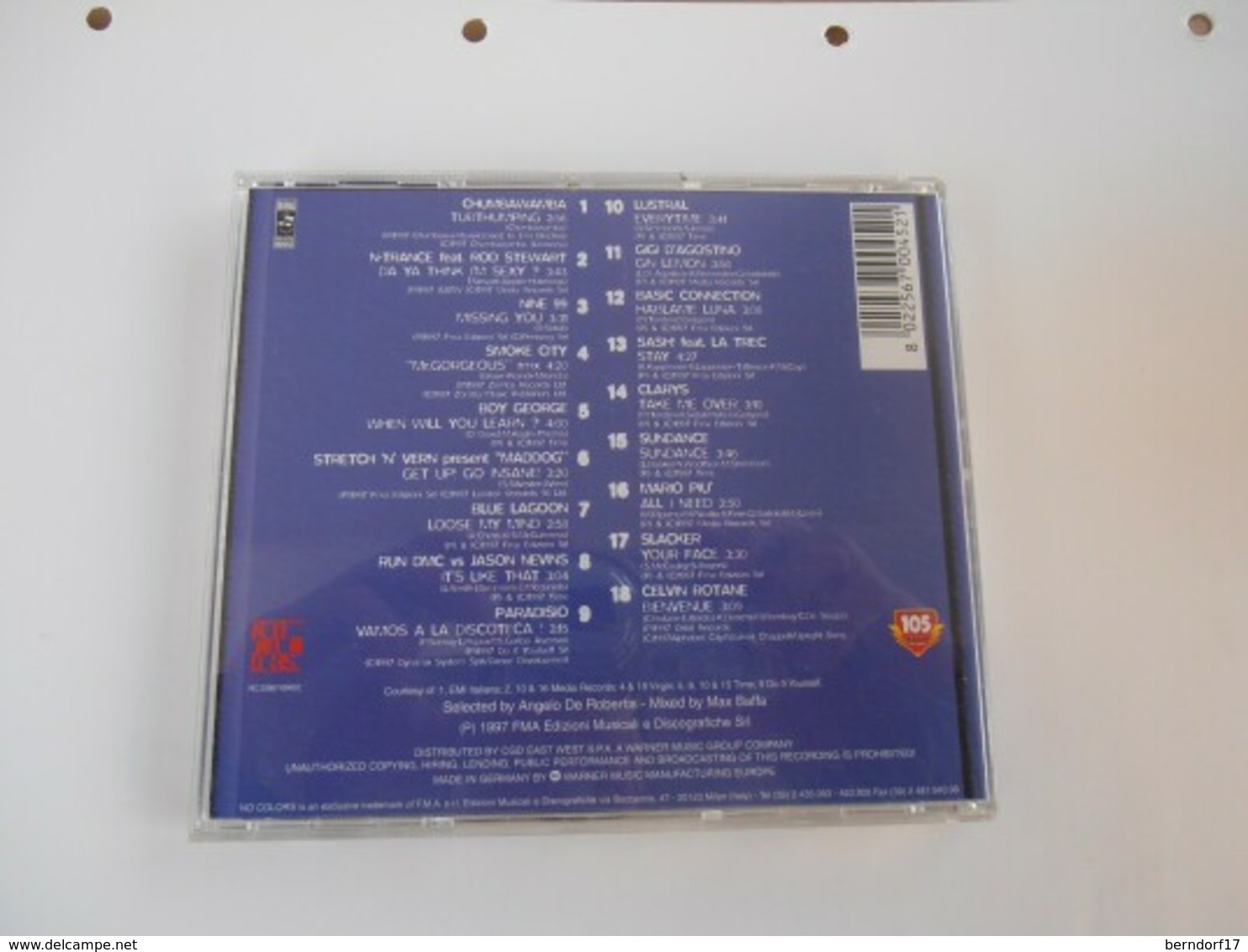 105 For You 8 - 1997 - CD - Disco, Pop