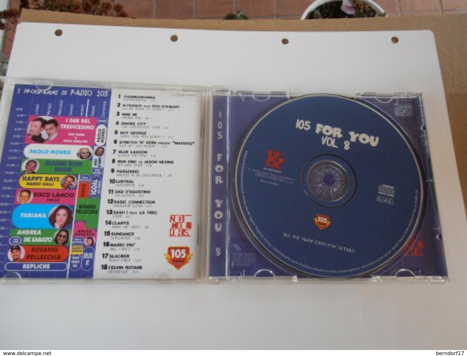 105 For You 8 - 1997 - CD - Disco, Pop