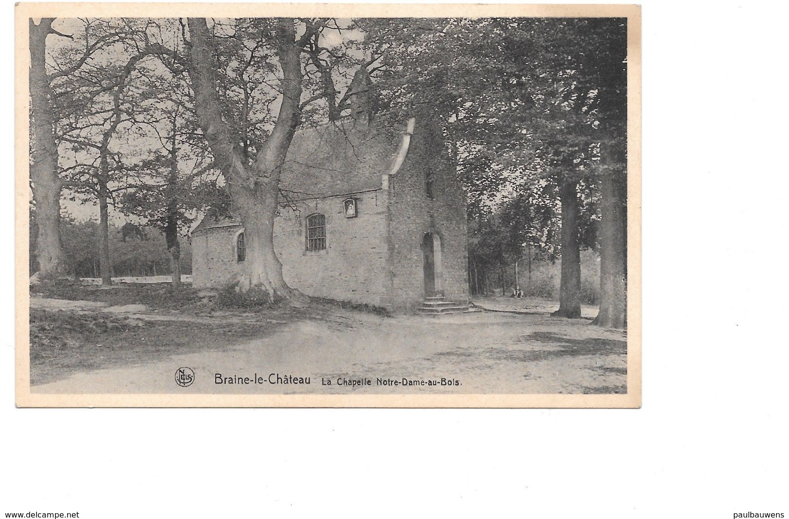 Braine Le Château, La Chapelle Notre-Dame-au-Bois (1697), Kaart Van 1939 - Braine-le-Chateau