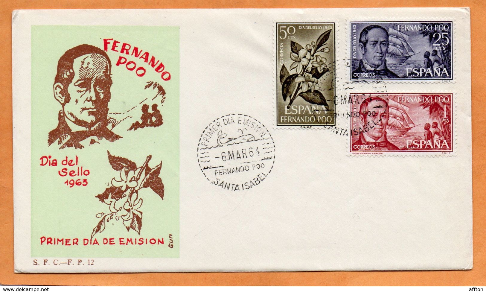 Fernando Po 1964 FDC - Fernando Poo