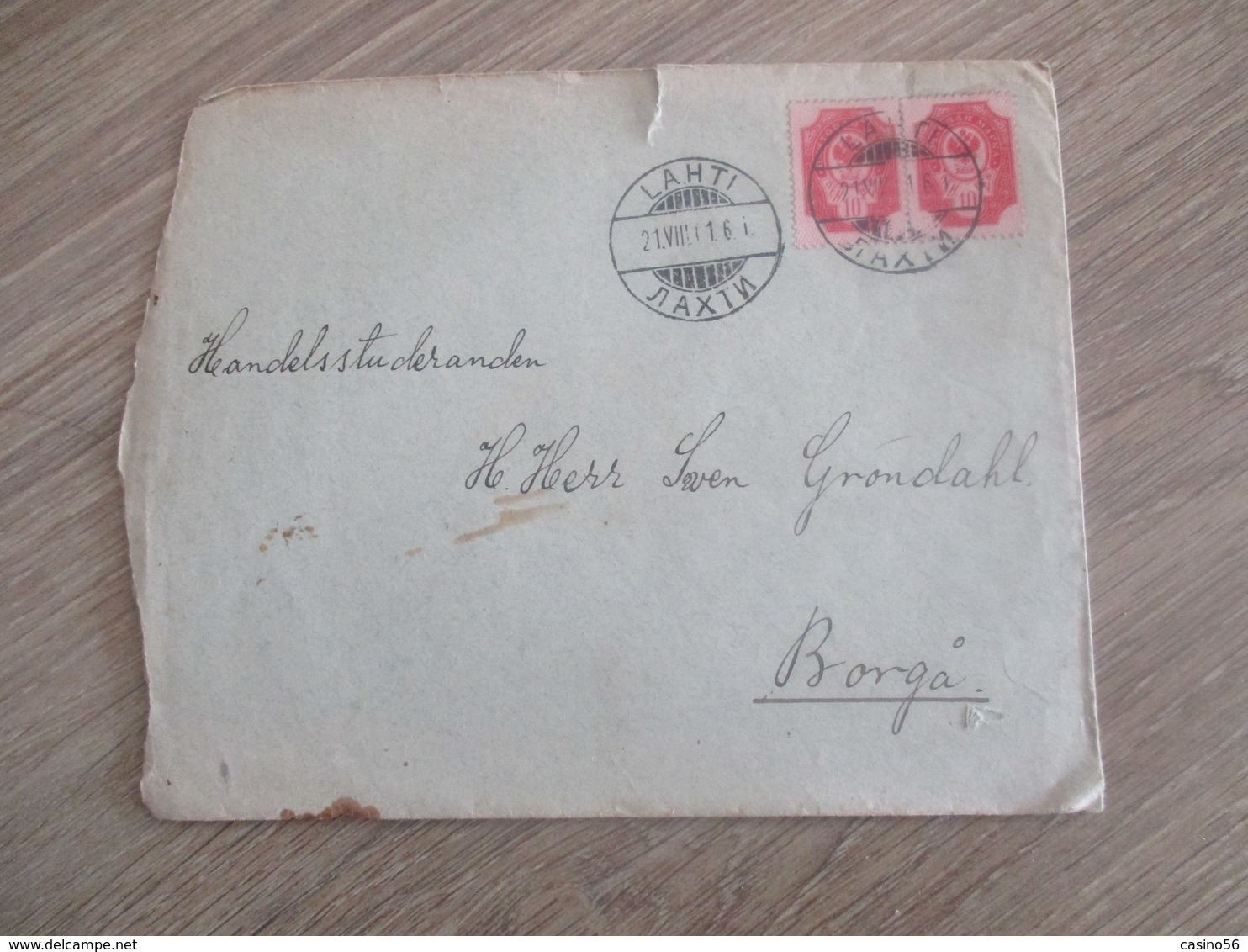 LETTRE RUSSIE RUSSE LAHTI BORGA - Other & Unclassified