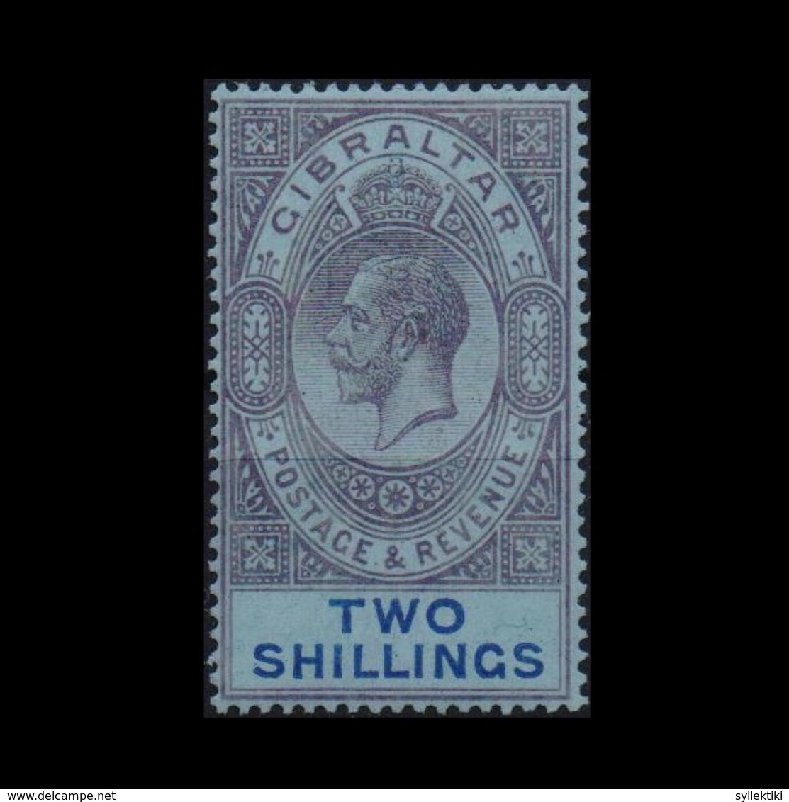 GIBRALTAR 1912 KGV TWO SHILLINGS MNH STAMP S.G.No82 - Gibraltar