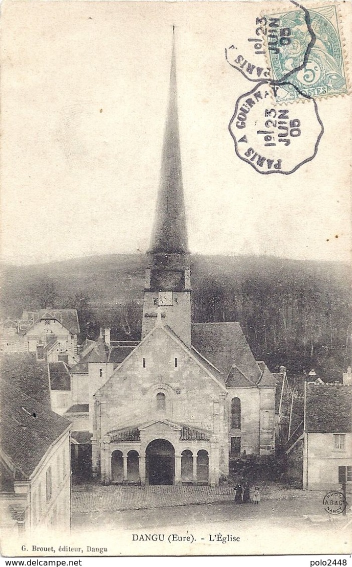 CPA - Dangu - L'église - Dangu