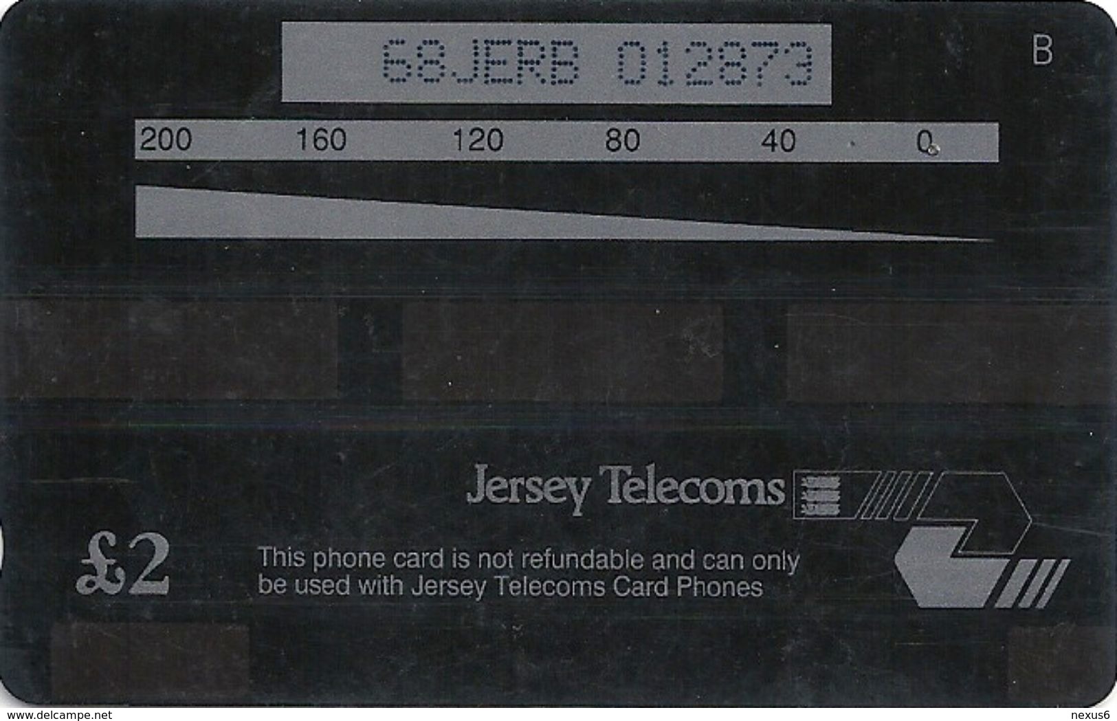 Jersey - Puzzle 2/6. Puffins In Flight, 68JERB, 06-1998, 20.000ex, Used - [ 7] Jersey And Guernsey