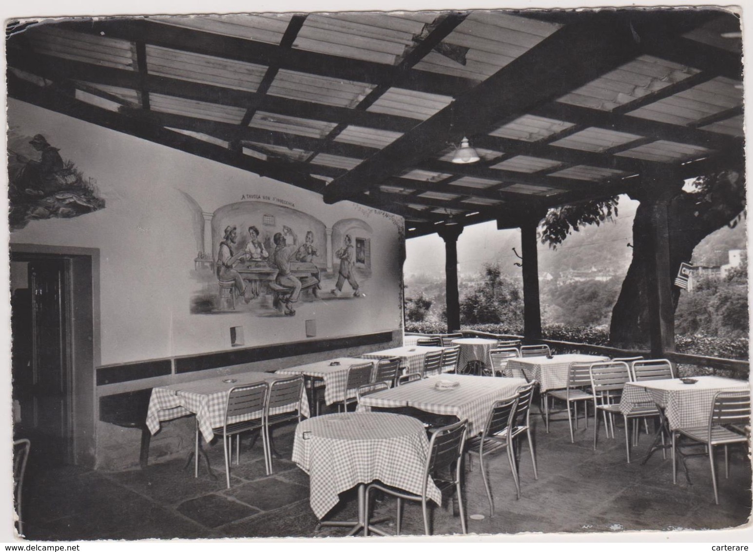 SUISSE,SWITZERLAND,SWISS,HELVETIA,SCHWEIZ ,SVIZZERA,TESSIN,TICINO,PONTE BROLLA,RESTAURANT,CARTE PHOTO PANCALDI ASCONA - Ascona