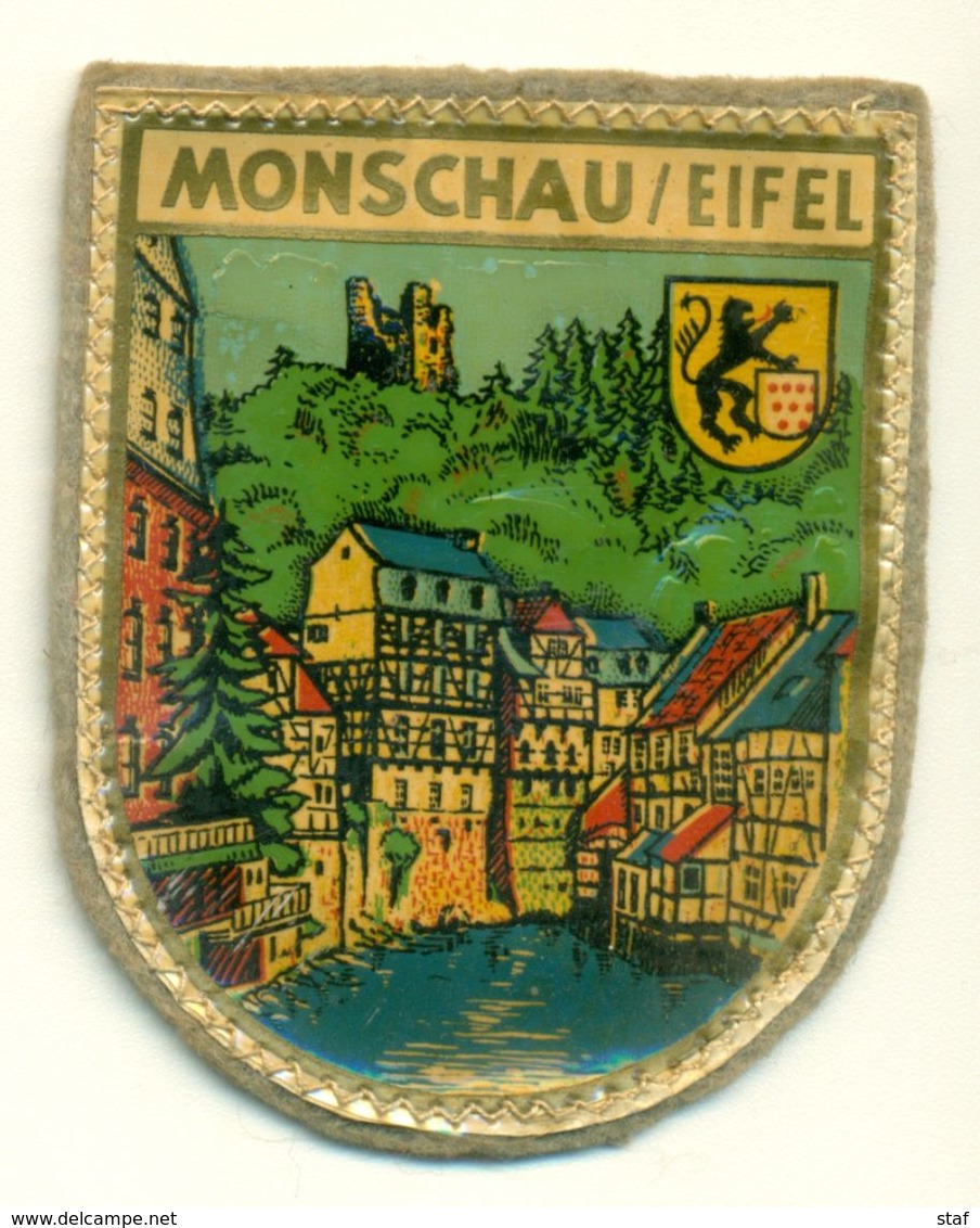 Stoffen Schild - Blazoen - écusson Tissu Monschau / Eifel - Stoffabzeichen