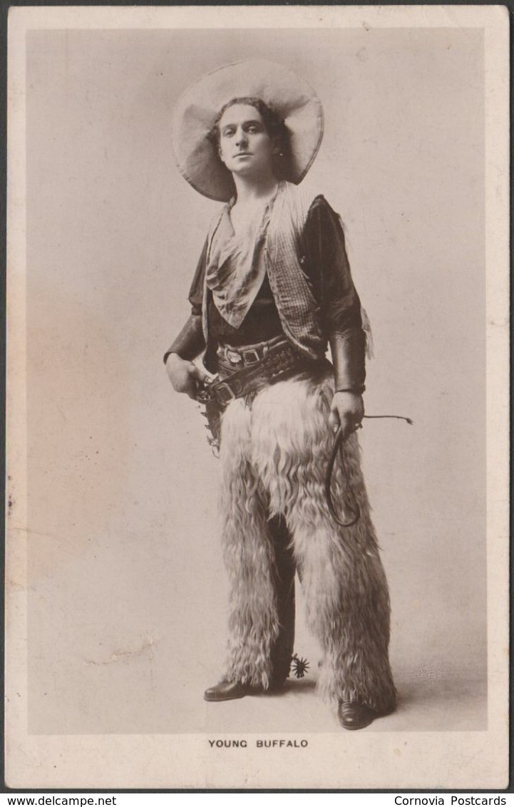 Young Buffalo, King Of The Wild West, C.1910 - RP Postcard - Teatro