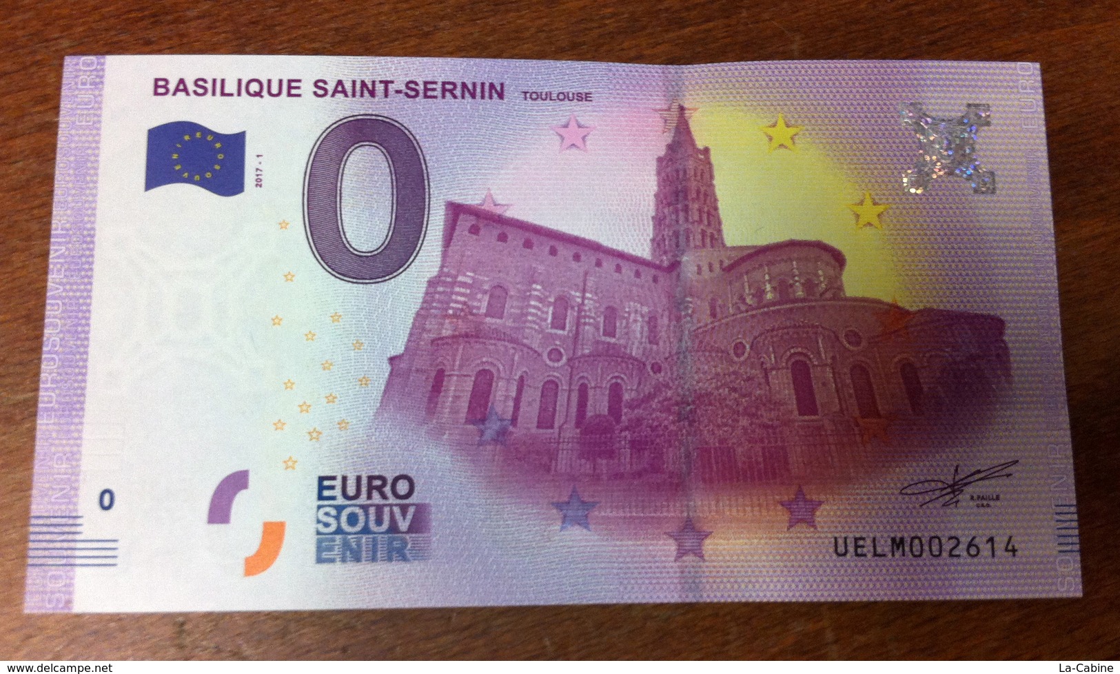 31 TOULOUSE BASILIQUE SAINT SERNIN BILLET EURO SOUVENIR 2017 EURO SCHEIN PAPER MONEY BANK NOTE NANKNOTE - Autres & Non Classés