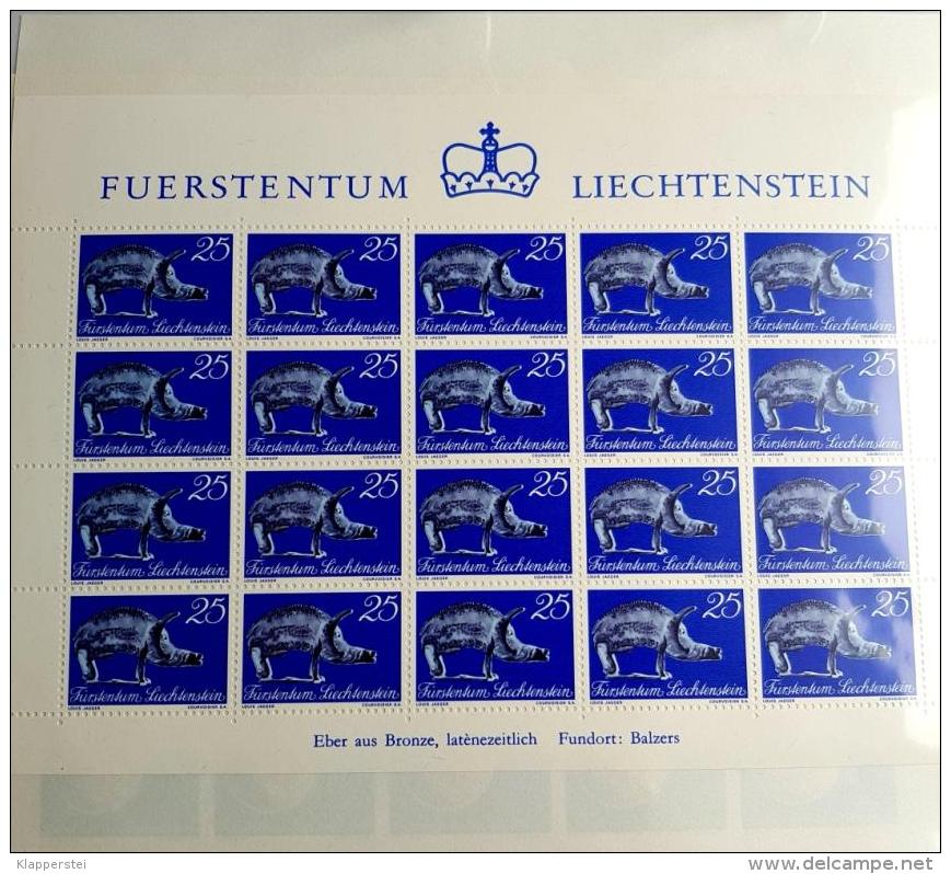 LIECHTENSTEIN LOT 16 KLEINBÖGEN Feuillet Bloc 1971 ** MNH SUPER ETAT