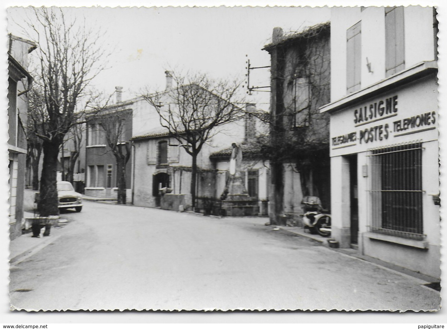 Cpsm Bon Etat , 10.5x15cm ,salsigne , La Poste , Le Monument , Courrier Verso , Carte Rare - Autres & Non Classés