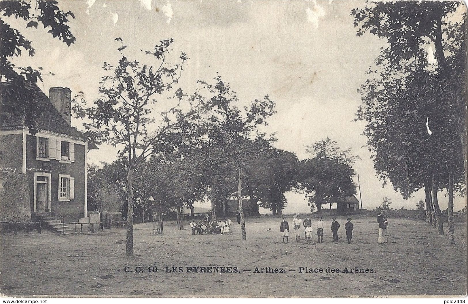 CPA - Arthez - Place Des Arènes - Arthez De Bearn