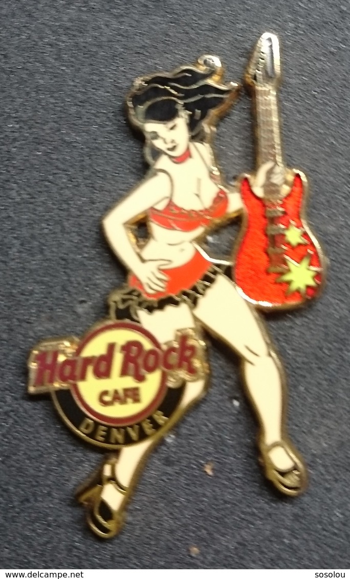 Pin Up Hard Rock Café Denver . Serie : Rock All Night Series Girl. - Pin-ups