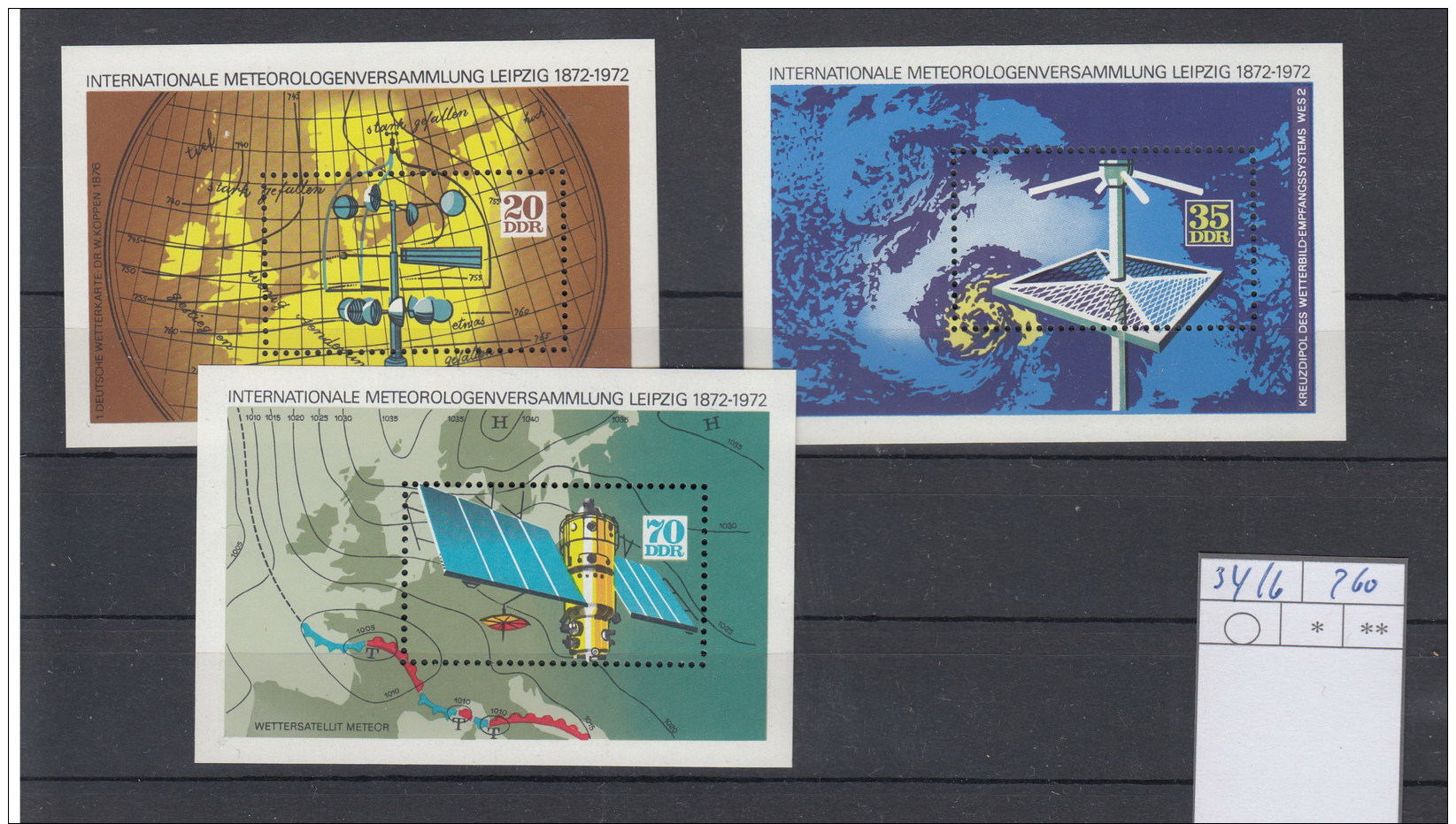 DDR Michel Kat.Nr. Block/Sheet Postfr/** 34/36 - Sonstige & Ohne Zuordnung