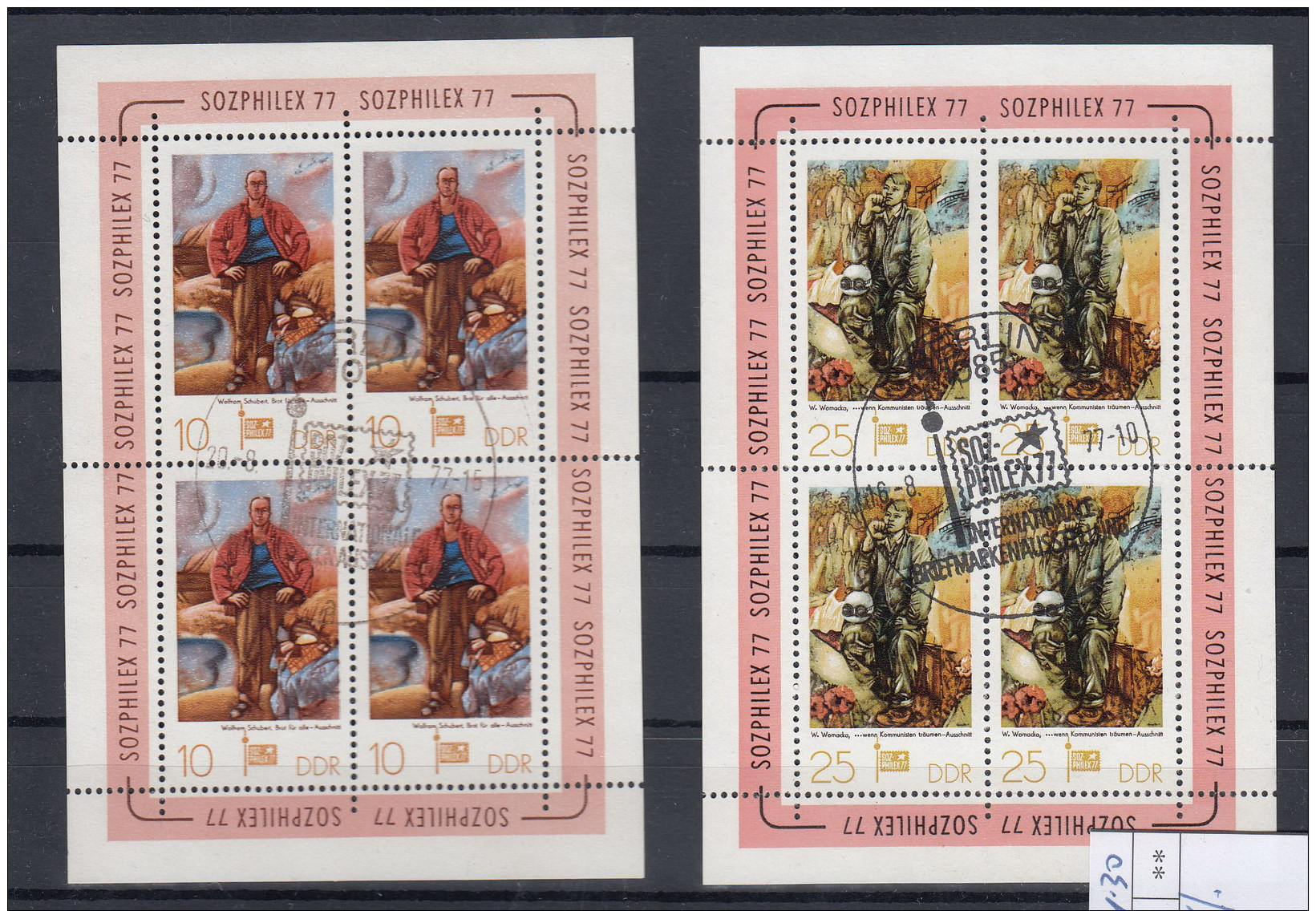 DDR Michel Kat.Nr. Block/Sheet Gest 2247/2248 SSt - Sonstige & Ohne Zuordnung