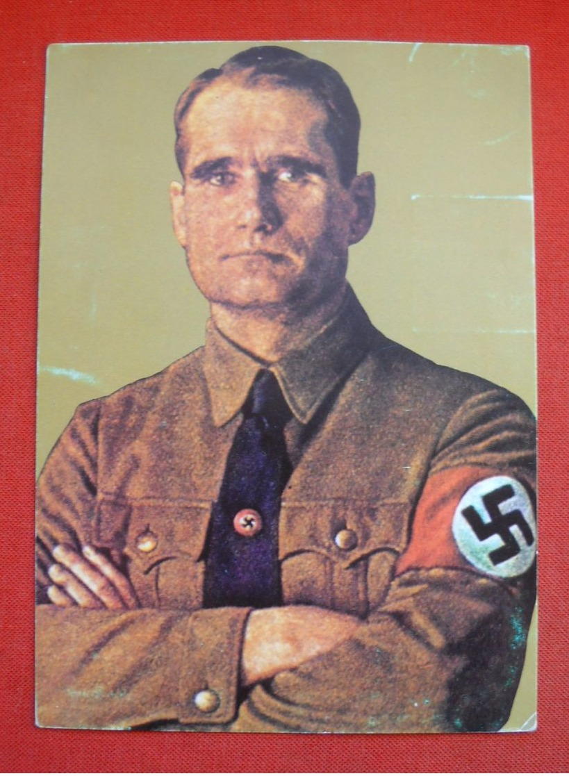 "Rudolf Hess",Zugelassene Westdeutsche NS-Propagandakarte Aus Den 80iger Jahren, Ungebraucht - Briefe U. Dokumente