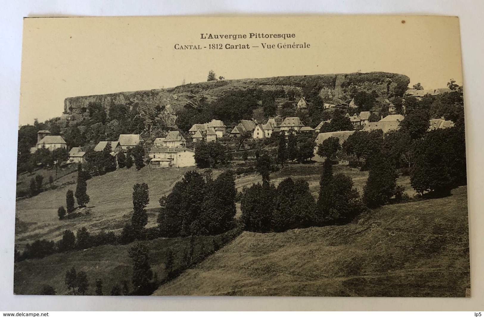 L’ Auvergne Pittoresque. Cantal. Carlat. Vue Générale. 1812. Malrou Aurillac - Carlat