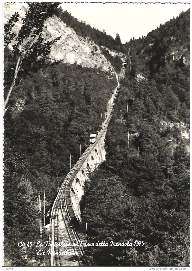 THE MOUNTAIN RAILWAY, MENDAL PASS, ITALY. UNUSED POSTCARD Pv6 - Funicolari