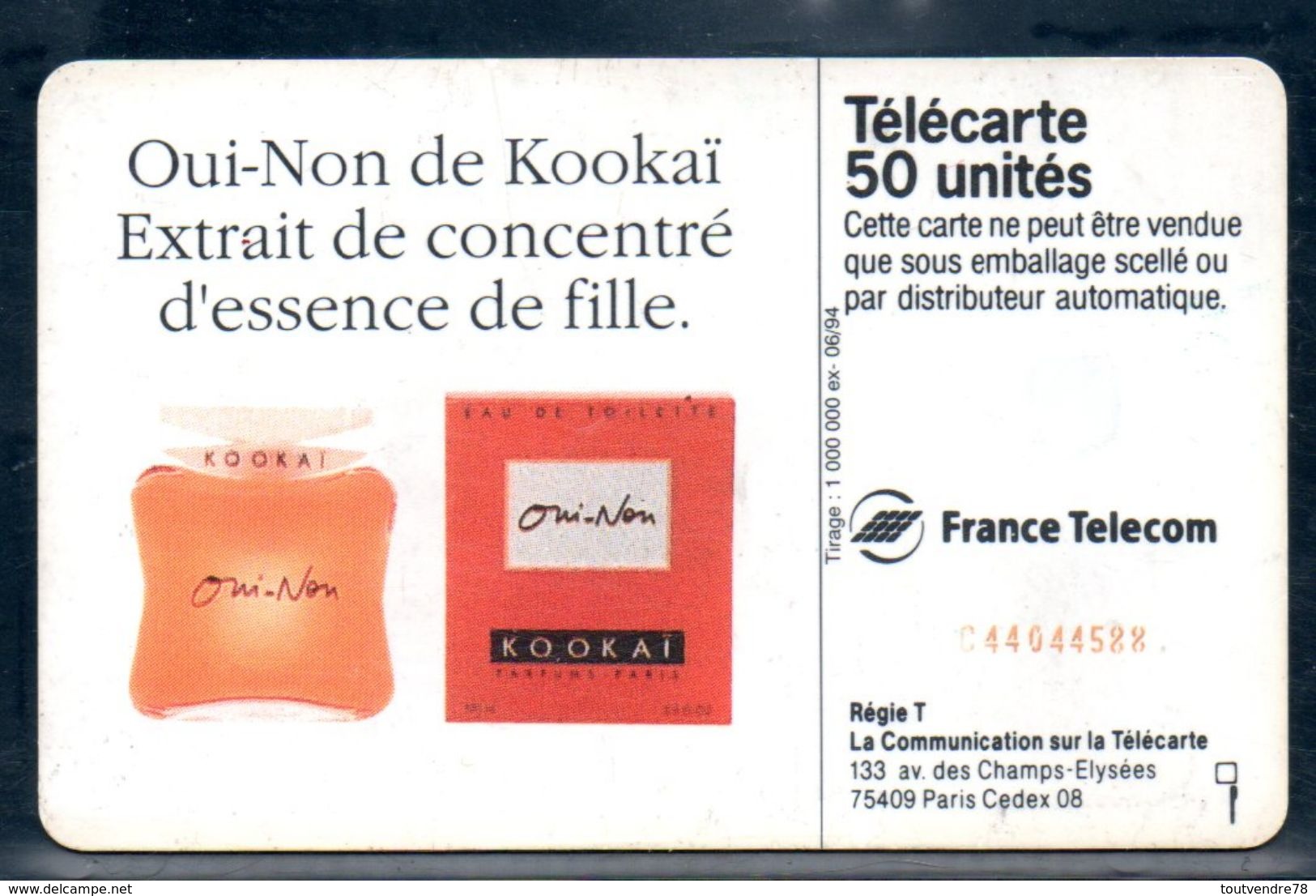 C226 / France F473A  Parfum KOOKAI 50U-SC7 1994 - 1994