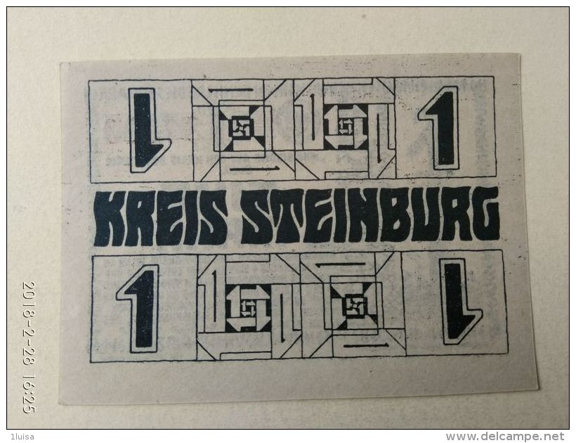 GERMANIA Stenburg 1 Mark 1918 - [11] Lokale Uitgaven