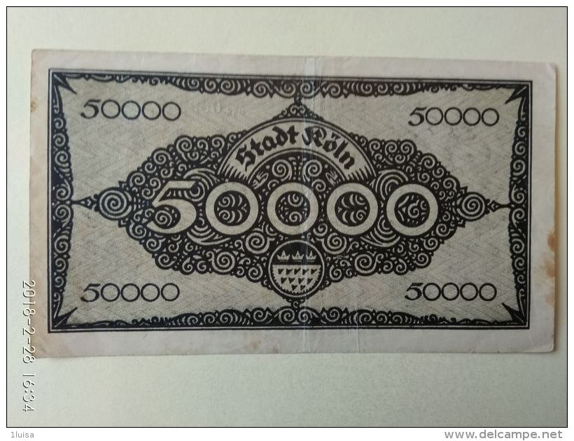 GERMANIA Koln 50000 Mark 1923 - [11] Emissioni Locali