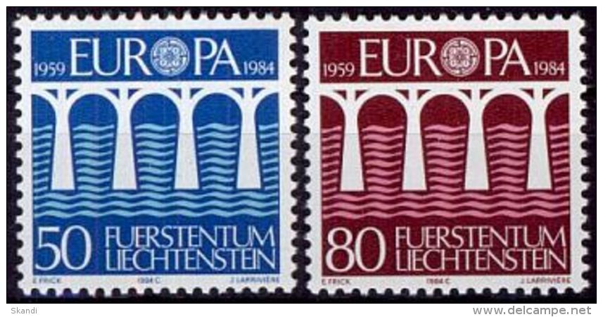 LIECHTENSTEIN 1984 Mi-Nr. 837/38 ** MNH - CEPT - 1984