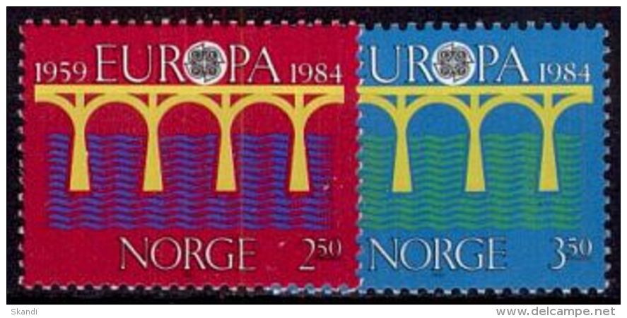 NORWEGEN 1984 Mi-Nr. 904/05 ** MNH - CEPT - 1984