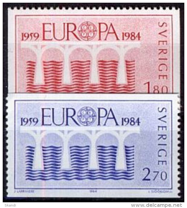 SCHWEDEN 1984 Mi-Nr. 1270/71 ** MNH CEPT - Unused Stamps