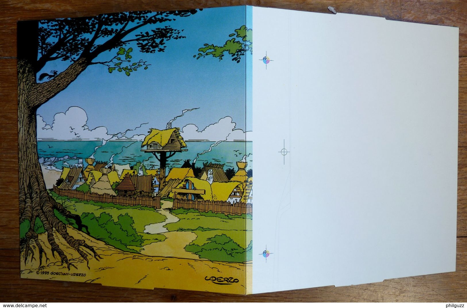 DIORAMA CARTONNE ASTERIX UDERZO 1995 ORIGINE INCONNUE - Autres & Non Classés