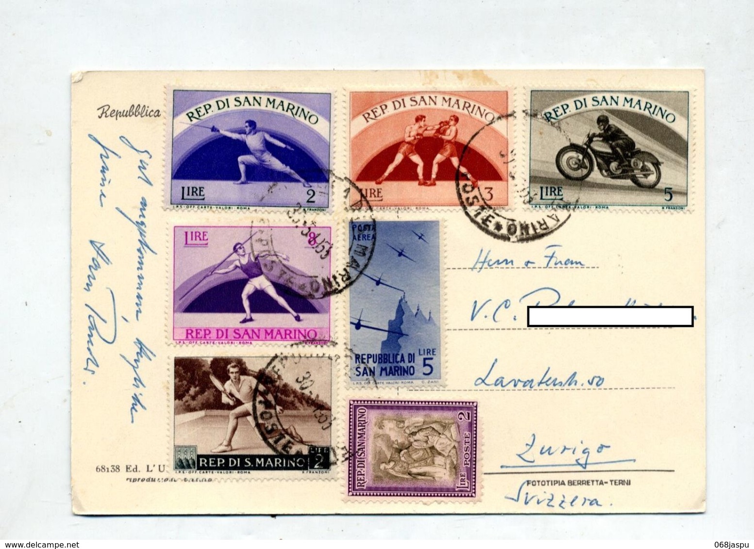 Carte Cachet ? Sur Sport Moto Vue Fort - Storia Postale